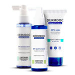 Buy DERMDOC by Purplle Ultimate Skin Renewal Trio with 5% Glycolic Acid Under Arm Treatment (100 ml) | 2% Salicylic Acid Body Acne Treatment (100 ml) | 20% Urea Foot Cream (100 gm) - Purplle
