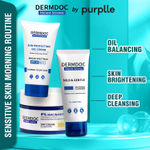 Buy DERMDOC by Purplle Mild & Gentle Facial Cleanser (100 ml) | 4% Niacinamide Face Cream for Clear & Bright Skin (50 gm) | UVA & UVB Broad Spectrum Sun Protection Gel Cream with SPF 30 & PA+++ - Purplle