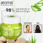 Buy Aroma Treasures aloe vera gel for face, skin, body & hair | Paraben free aloevera gel for glowing skin suitable for men & women - 250 gm - Purplle