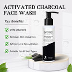 Buy Aroma Treasures Activated Charcoal Detox Face Wash For Glowing Skin, Healthy and Radiant Complexion, Pollution Clear Face Wash Enhanced with Aloe Vera, Glycolic Acid, Lotus, Brahmi, Chamomile - 100 ml - Purplle