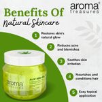 Buy Aroma Treasures aloe vera gel for face, skin, body & hair | Paraben free aloevera gel for glowing skin suitable for men & women - 500 gm - Purplle