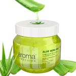 Buy Aroma Treasures aloe vera gel for face, skin, body & hair | Paraben free aloevera gel for glowing skin suitable for men & women - 500 gm - Purplle