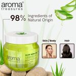 Buy Aroma Treasures aloe vera gel for face, skin, body & hair | Paraben free aloevera gel for glowing skin suitable for men & women - 500 gm - Purplle