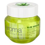 Buy Aroma Treasures aloe vera gel for face, skin, body & hair | Paraben free aloevera gel for glowing skin suitable for men & women - 125 gm - Purplle
