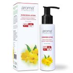 Buy Aroma Treasures Sunscreen Lotion with SPF 50 | Water-resistant | UVA/UVB protection, Infused Lavender, Chamomile & Vetivert | Easy-to-apply for all skin types, face & body | SPF 50 | (100 gm) - Purplle