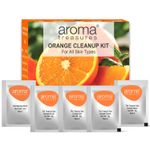 Buy Aroma Treasures Orange Facial Cleanup Kit suitable for all skin types - One Time Use, 25 gm - Purplle