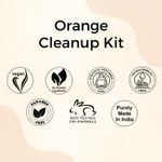 Buy Aroma Treasures Orange Facial Cleanup Kit suitable for all skin types - One Time Use, 25 gm - Purplle