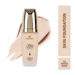 Buy Half N Half Skin Foundation Miracle Touch Moisturizing Whitening, SPF 50 PA++ Colour Correction Smoothing Base, White Rose (45 gm) - Purplle