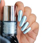 Buy DeBelle Gel Nail Lacquer Metallic Aqua Frenzy - Light Blue, (8 ml) - Purplle