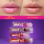Buy Swiss Beauty CRAZE Snack'n Nourishing Lip Oil With Vitamin E and Hyaluronic Acid |Gives Glass -Like Shine 2 Apple Tart | 4.5 ml - Purplle