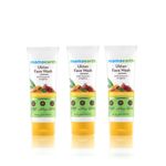 Buy Mamaearth Ubtan Natural Face Wash For All skin type With Turmeric & Saffron For Tan Removal And Skin Brightning 300 ml (pack of 3) - Purplle