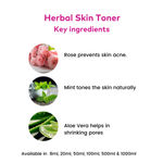 Buy ROSA Skin Toner 500 ml I Rose, Aloevera & Mint Extracts I For All Skin Type I Pack of 1, Unisex - Purplle