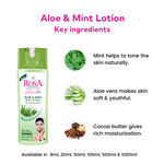 Buy ROSA Aloe & Mint body lotion 500 ml I Cocoa Butter l Summer Care I 24 Hr moisturising I Pack of 1, Unisex - Purplle