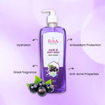 Buy Rosa Hair & Body Wash Black Current 500 ml I Cleansing and Revitalizing I Pack of 1, Unisex - Purplle