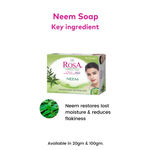 Buy ROSA Transparent Neem Bathing Bar 100 gm I Pack of 6, Unisex - Purplle