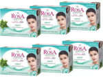 Buy ROSA Transparent Mint Bathing Bar 100 gm I With Pappermint Oil I Pack of 6, Unisex - Purplle