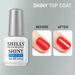 Buy Shills Professional UV LED Soak Off Shiny Top Coat (15 gm) - Purplle