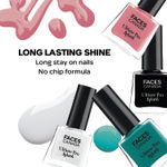 Buy FACES CANADA Ultime Pro Splash Mini Nail Polish Combo Pack of 5 | Black Beauty + Plum + Royal Ruby + Pink Punch + Scarlet | 25 ml | Quick-Drying | High Shine | Chip-Resistant | Long Lasting - Purplle