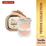 Buy Blue Heaven 2-in-1 Festive Compact Powder for Women infused with Vitamin E | Pearl & Matte Finish | SPF Protection | 8-Hour Oil Control | Face Powder for Glowing Skin|Vanilla| 18 gm - Purplle