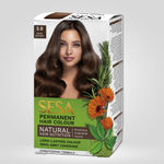 Buy SESA Dark Brown Hair Colour For Women and Men Long Lasting Natural Shiny Smooth Hair with Rosemary, Calendula and Heena, 100% Grey Coverage - Dark Brown 118 ml - Purplle