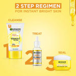 Buy Garnier Vitamin C Regime Pack (Bright Complete Brightening Facewash 150 gm, Bright Complete Vitamin C Serum 30 ml, Bright Complete Serum Cream SPF 40 45 gm) - Combo of 3 - Purplle