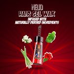 Buy NEUD Ayurvedic Strong Hold Hair Wax Gel with Hibiscus, Brahmi, Lemongrass, Non-Sticky, Styling Comb Inside, 250 ml - Purplle