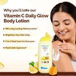 Buy Mamaearth Vitamin C Daily Glow Body Lotion For Skin Brightening with Vitamin C & Honey 200 ml | Nourishes Dry Skin | 48 H Moisturization | 100% Natural Butter | Non-Greasy Smooth Skin | All Skin Types - Purplle