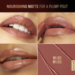 Buy Lakme Ultimate Glam Satin Matte Lipstick With Jojoba Oil and Shea Butter, For Smooth and Nourished Lips - Nude Muse - 4.3 gm - Purplle