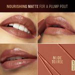 Buy Lakme Ultimate Glam Satin Matte Lipstick With Jojoba Oil and Shea Butter, For Smooth and Nourished Lips - Nude Toffee - 4.3 gm - Purplle