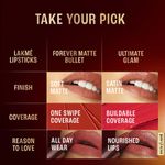 Buy Lakme Ultimat Glam Satin Matte Lipstick -PinkBliss-UP1-4.3 gm - Purplle