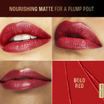 Buy Lakme Ultimate Glam Satin Matte Lipstick With Jojoba Oil and Shea Butter, For Smooth and Nourished Lips - Bold Red - 4.3 gm - Purplle