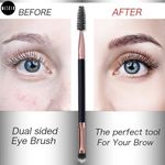 Buy MeSkin Dual-Ended Eyebrow Brush and Mascara Brush (Pack of 1) - Purplle