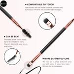 Buy MeSkin Dual-Ended Eyebrow Brush and Mascara Brush (Pack of 1) - Purplle