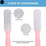 Buy MeSkin Foot File Callus Remover - Pedicure Foot Scrubber with Stainless Steel File and Sandpaper for Home Foot Care - Effective Foot Rasp for Cracked Heel and Corn Removal (Assorted Colors, Pack of 1) - Purplle