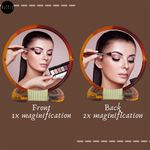 Buy MeSkin Magnifying Makeup Mirror with Handle - (Pack of 1) - Purplle
