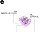 Buy MeSkin Precision Cosmetic Pencil Sharpener - Dual Holes for Eyeliner and Lip Liner Pencils - Makeup Essential for Perfectly Sharpened Tips - (Assorted Colors, Pack of 2) - Purplle