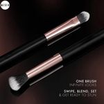 Buy MeSkin Dual-Ended Eyeshadow Brush - Precision 2-in-1 Double-Ended Design for Seamless Eyeshadow Application (Pack of 1) 200gm - Purplle