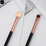 Buy MeSkin 2-in-1 Makeup Brush - Dual Eye Shadow Applicator and Precision Blending - Eyeshadow Styling (Pack of 1) 200gm - Purplle