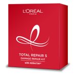 Buy L'Oreal Paris Total Repair 5 Combo (Total Repair Shampoo, 650 ml + Total Repair Conditioner, 180 ml + Total Repair Serum, 40 ml) - Purplle