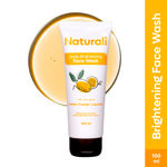 Buy Naturali Daily Brightening Face Wash with Golden Orange & Liquorice Extarct | Improves Skin Brightness | For All Skin Types | 100 ml - Purplle
