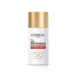 Buy L'Oreal Paris UV DEFENDER INVISIBLE RESIST DAILY SUNSCREEN SPF50+ PA++++ 50 ml | Lightweight, Waterproof, Sweatproof & Protects from Pollution & Dust - Purplle