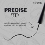 Buy MARS Social Black Smudge Proof Eyeliner For Women (5 ml) | Long Lasting | One Swipe Pigmentation | Waterproof Eye Liner | Quick-Drying Formula - Purplle