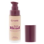 Buy MARS Zero Blend Weightless Foundation for Makeup (30 ml) (04-ALMOND BUTTER) | Lightweight & Long-Lasting | Matte Finish | Buildable Coverage | Sweat-Proof | Hydrating Formula - Purplle