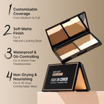 Buy Swiss Beauty Select High On Cover Powder Foundation with Sponge | Waterproof & Oil Controlling|16-Hour Wear-4 Neutral Buff 5.5 gm - Purplle
