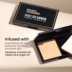 Buy Swiss Beauty Select High On Cover Powder Foundation with Sponge | Waterproof & Oil Controlling|16-Hour Wear-4 Neutral Buff 5.5 gm - Purplle