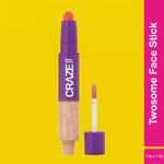Buy Swiss Beauty CRAZE Twosome Face Stick 2-in-1 Beauty Wand: Concealer + Blush 4-Deep/ Pink 7.6 + 1.8 gm - Purplle