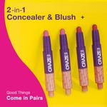 Buy Swiss Beauty CRAZE Twosome Face Stick 2-in-1 Beauty Wand: Concealer + Blush 4-Deep/ Pink 7.6 + 1.8 gm - Purplle