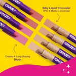 Buy Swiss Beauty CRAZE Twosome Face Stick 2-in-1 Beauty Wand: Concealer + Blush 4-Deep/ Pink 7.6 + 1.8 gm - Purplle