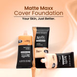 Buy Swiss Beauty Matte Maxx Cover Foundation | 24- Hour Stay | With Hyaluronic Acid & Vitamin E | Oil-Control Formula 3-Light Warm 30 gm - Purplle