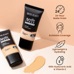Buy Swiss Beauty Matte Maxx Cover Foundation | 24- Hour Stay | With Hyaluronic Acid & Vitamin E | Oil-Control Formula 3-Light Warm 30 gm - Purplle